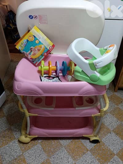 bath tub and chair, swim safe