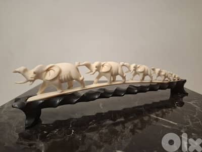 carved elephant bridge