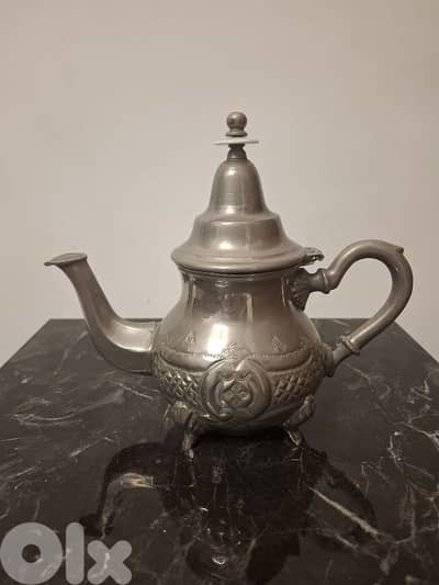 ابريق نحاس مفضض انتيك