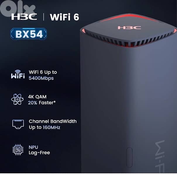 H3C AX5400 Dual-Band WiFi 6 Router (BX54) High Speed Gaming 1