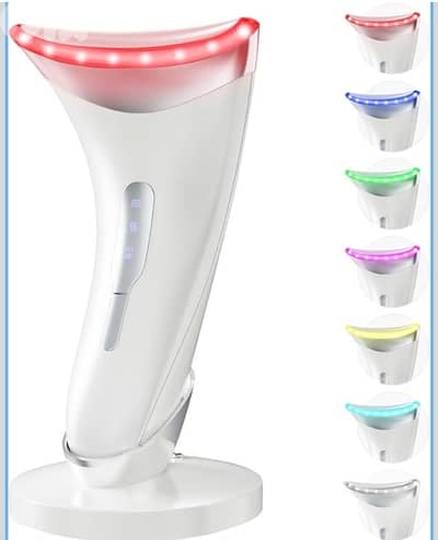 7 Color Light Therapy Facial Massager with Adjustable Vibration
