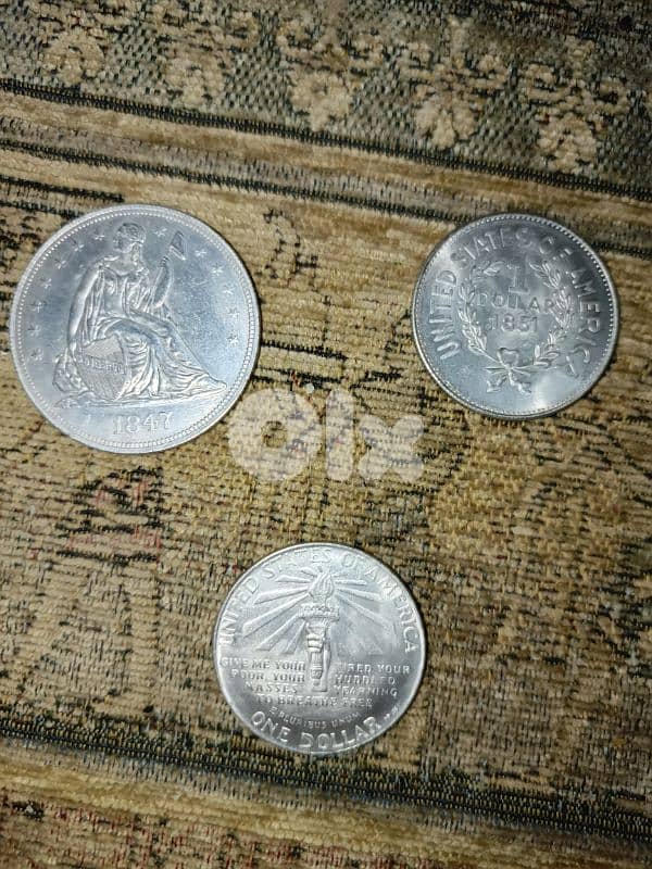 3 coins old  ( not silver ) 1