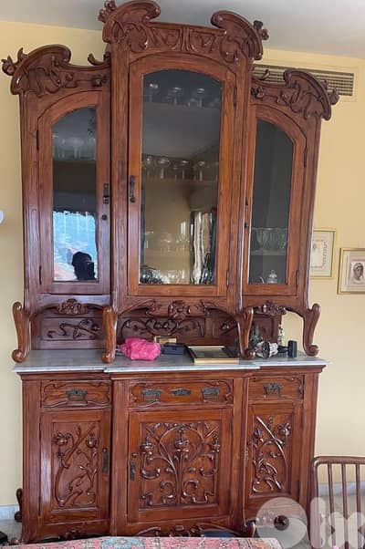 19بوفيه درسوار انتيك قديم خشب 00. Dining room buffet