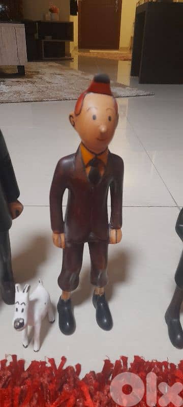 Tintin wooden figures