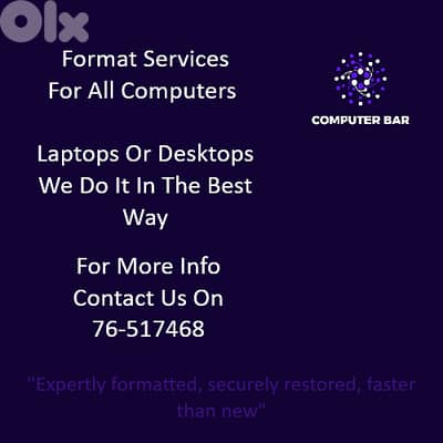 Format For All Computers, Laptops & Desktops