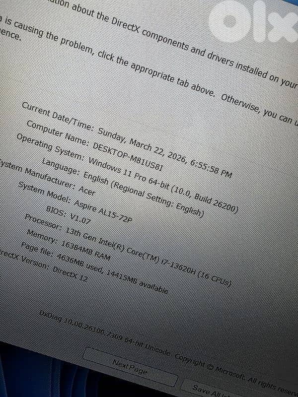 BRAND NEW ACER ASPIRE LITE 15 CORE I7 GENERATION 13H / 16G RAM DDR5 8