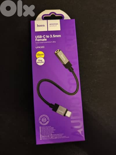 USB-C to 3.5mm adapter with dac