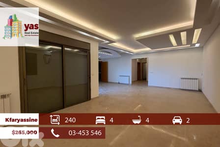 Kfaryassine 240m2 | Brand New | Classy Area | Luxury Flat | EH/TO