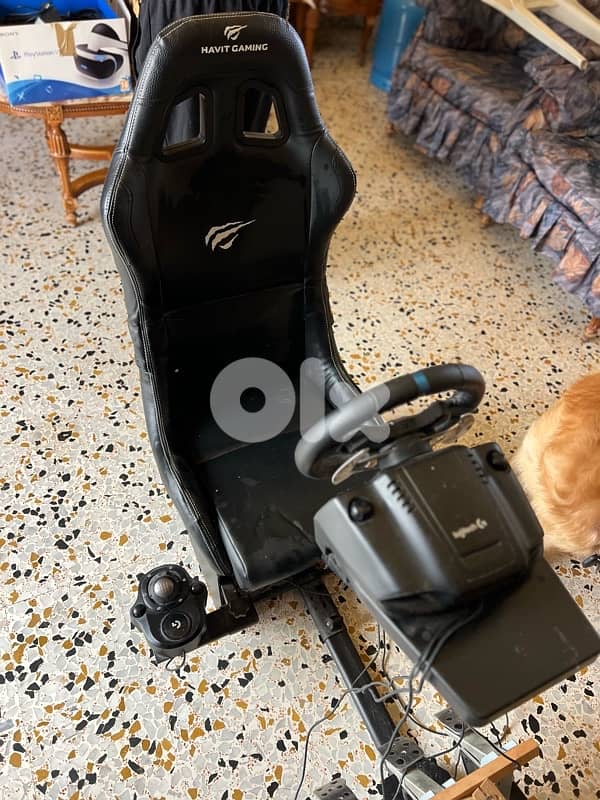 Playstation VR set + driving seat 1