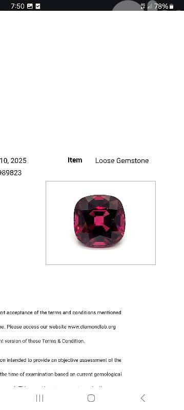 certified rodoholite garnet 3.87 ct + 3.82 ct 2