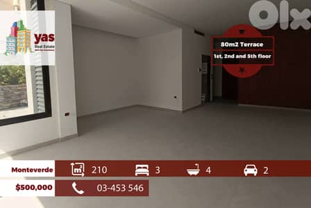 Monteverde 210m2 | 80m2 Terrace | Brand New | Prime Location | AA/WA