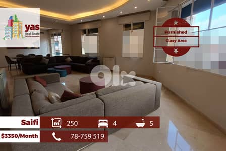 Saifi 250m2 | Furnished | Classy Area | Main Street | Rent | AA/WA