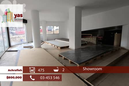 Achrafieh 475m2 | Showroom | Prime Location | Active Street | AA
