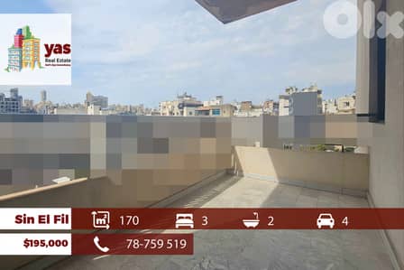 Sin El Fil 170m2 | Calm Street | Well Maintained | Catch | PA