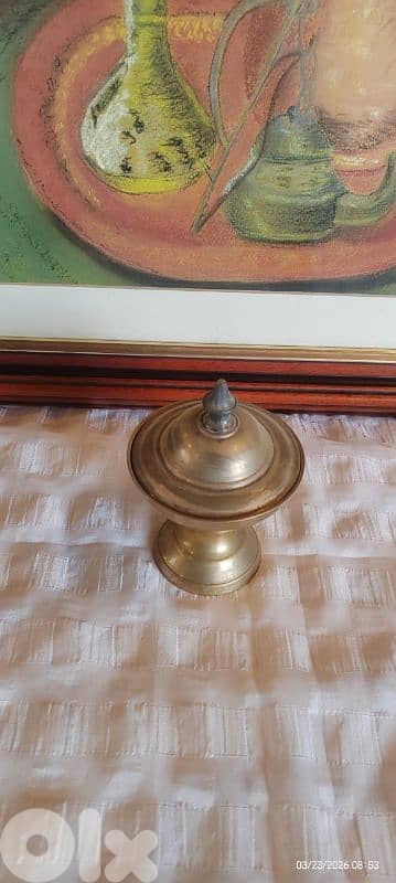 Old Brass Engraved Handcrafted Solid Unique Shape  Bowl,