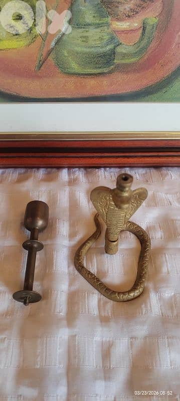 Vintage Single Cobra Candle Stick Holder, 2