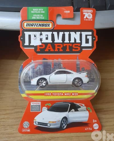 Matchbox moving parts (70th Anniversary)diecast car models 1;64.