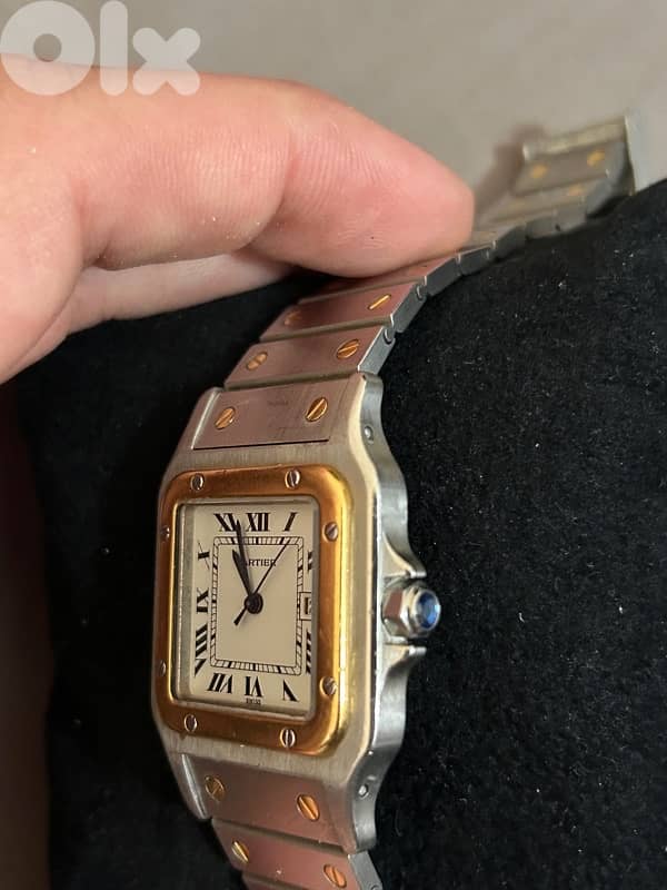 Vintage Cartier Santos 1980s Two-Tone (Steel & Gold) – Very Rare 1
