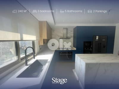 Luxury Sea View Apartment for Rent in Bayada | Brand New & Spacious