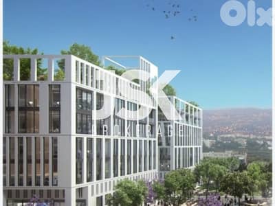 L20796 - Core And Shell Office With For Sale in Waterfront, Dbayeh