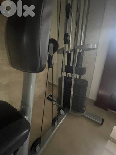 Full body machine (chest, back, tri, legs, bi)