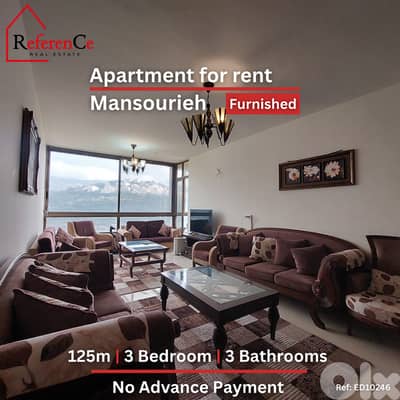 Furnished apartment in Mansourieh for sale شقة مفروشة في المنصورية