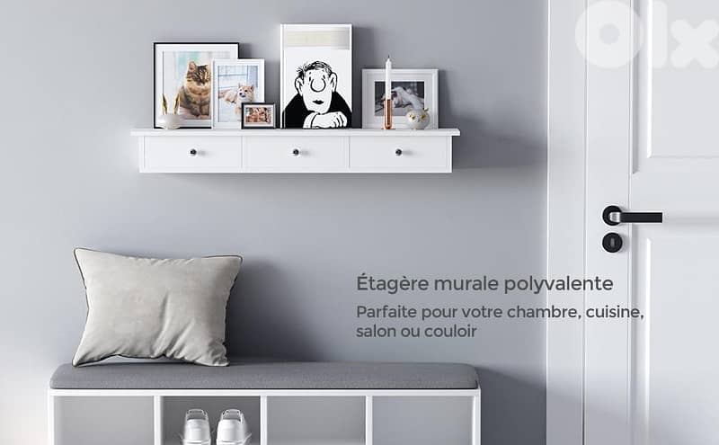 floating shelf of drawers 3