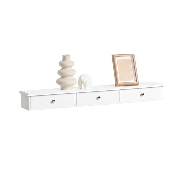 floating shelf of drawers 7