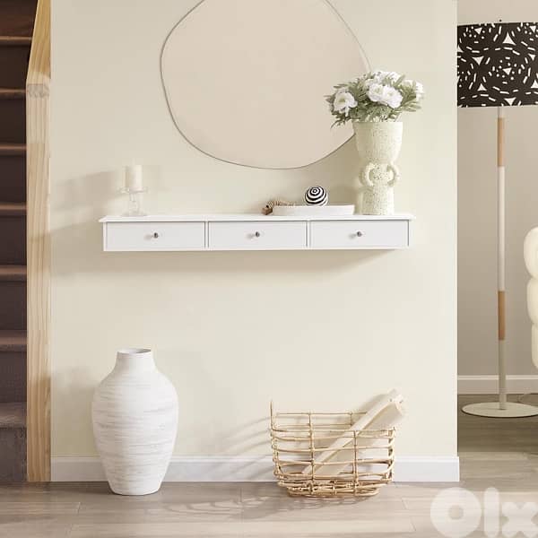floating shelf of drawers 8