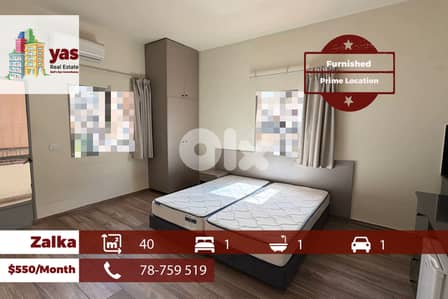 Zalka 40m2 | Furnished | Chalet | Prime Location | Catch | Rent | MJ