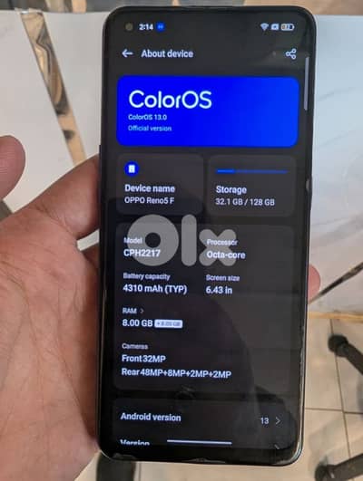 oppo Reno 5F بيع او تبديل