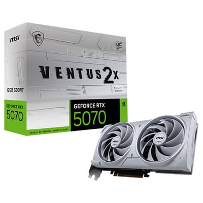 MSI GEFORCE RTX 5070 12GB VENTUS 2X OC WHITE VGA