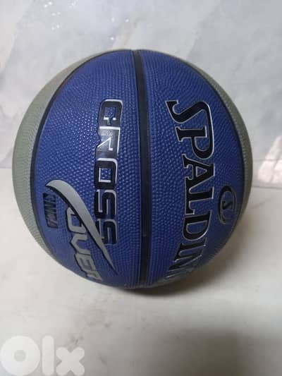 Spalding-Basketball-Cross Over Greay Blue size 5