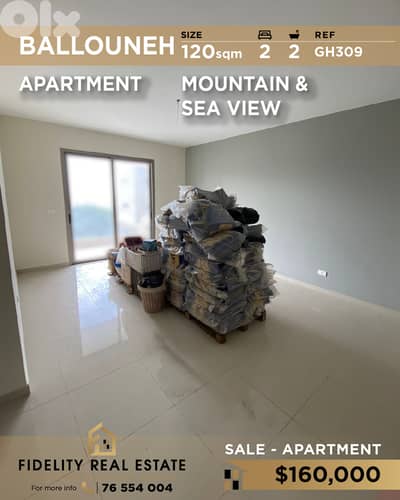Apartment for sale in Ballouneh GH309 شقة للبيع في بلونه