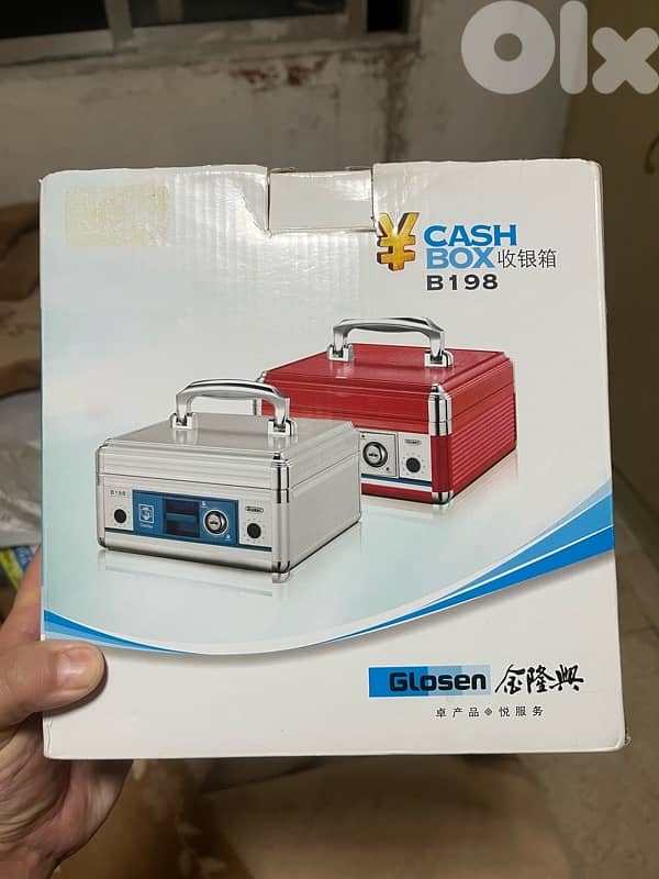safe cash Box with key 6