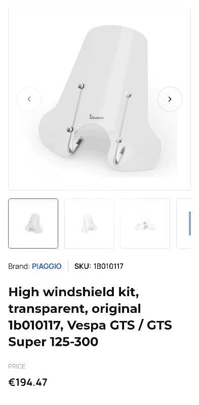 vespa wiensheild and exaust 1