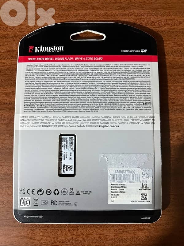 Kingston A400 SSD 480GB 1
