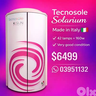 Tecnosole solarium Made in Italy  42 lamps × 160w Very good condition