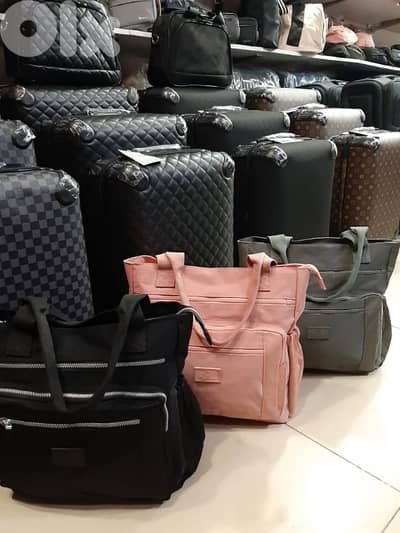 Real leather Suitcases travel bags luggage