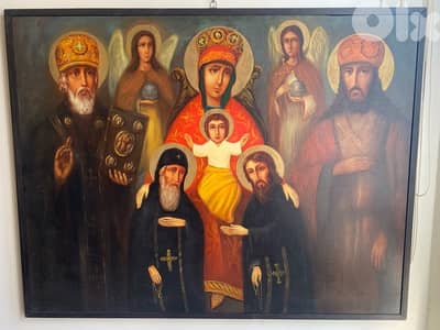 painting icon on canvas 116 x 92 cm