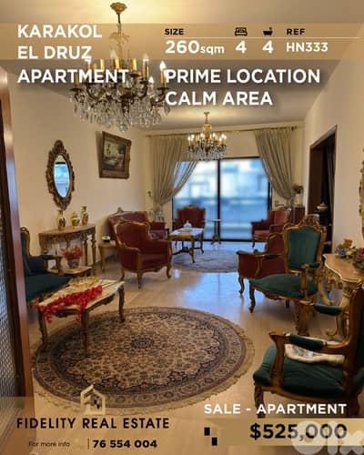 Apartment for sale in Caracol EL Druz HN33  شقة للبيع في  كاراكول دروز