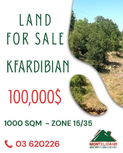1000 sqm Land For Sale in Kfardebian !!!