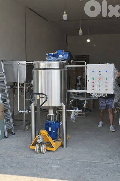 500 Liter 3 motor Mixing Stainless Tank