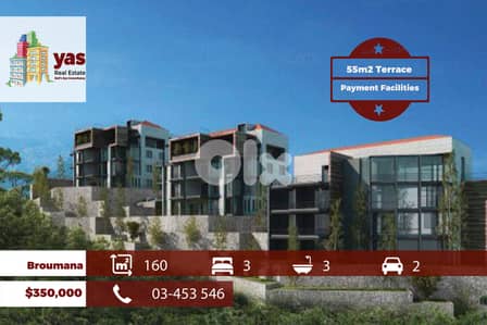 Broumana 160m2 | 55m2 Terraace | Under Construction | View | TCH