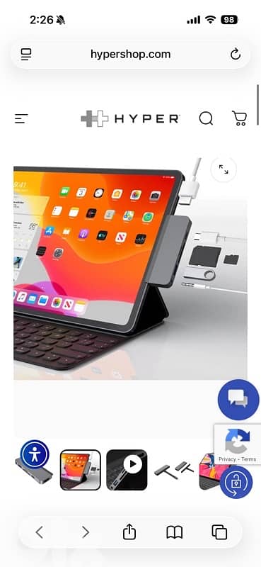 hyper drive 6 in1 for ipads pro and macbooks 7