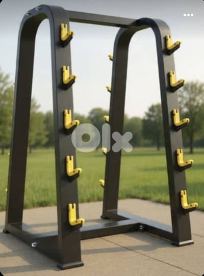 Barbell rack stand