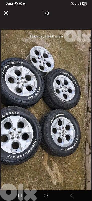 Jeep 5 Rims 4 tires