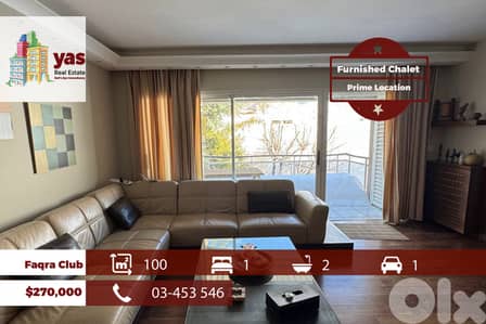 Faqra Club 100m2 | Furnished Chalet | Astonishing View | High End | OH