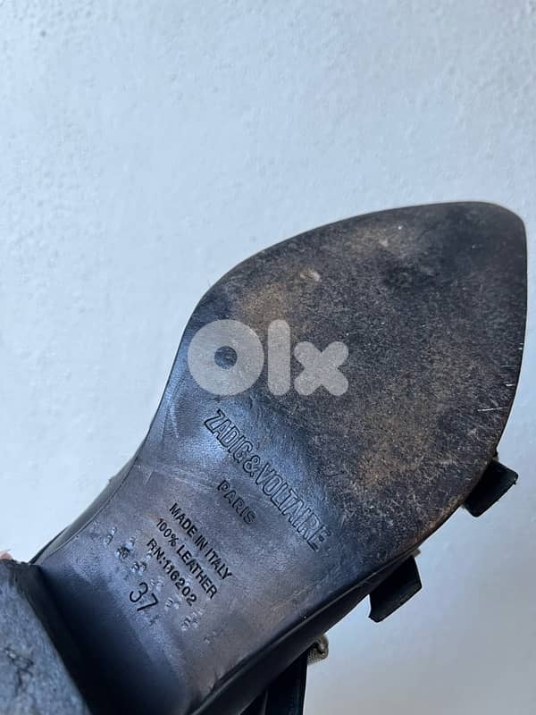 Z @dig  V. moto biker belted booties size 37! 6