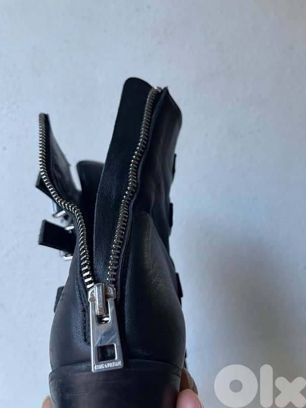 Z @dig  V. moto biker belted booties size 37! 8